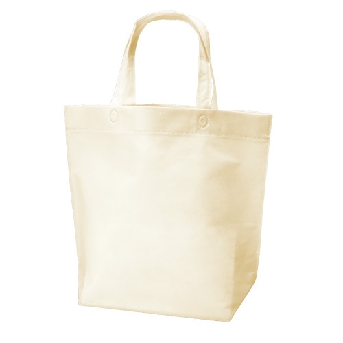 ㈱三和 不織布　船底マチ付バッグ  SW403512-2　アイボリー 50枚/袋（ご注文単位1袋）【直送品】