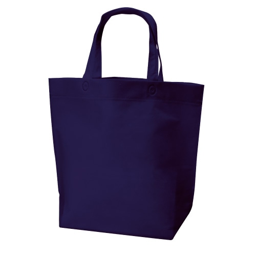 ㈱三和 不織布　船底マチ付バッグ 底マチ付バッグ SW403512-37　ネイビー 50枚/袋（ご注文単位1袋）【直送品】