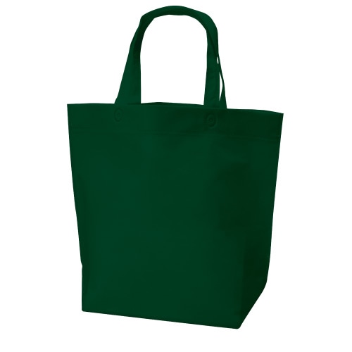 ㈱三和 不織布　船底マチ付バッグ 底マチ付バッグ SW403512-38　ダークグリーン 50枚/袋（ご注文単位1袋）【直送品】