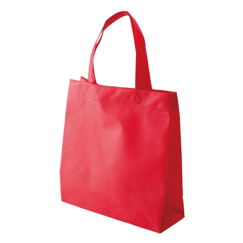 ㈱三和 不織布　マチ付バッグ 小 SW3332-27　イタリアンレッド 50枚/袋（ご注文単位1袋）【直送品】