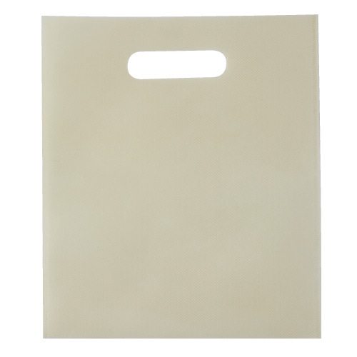 ㈱三和 不織布　ミニ小判抜きバッグ  SW2530-2　アイボリー 100枚/袋（ご注文単位1袋）【直送品】