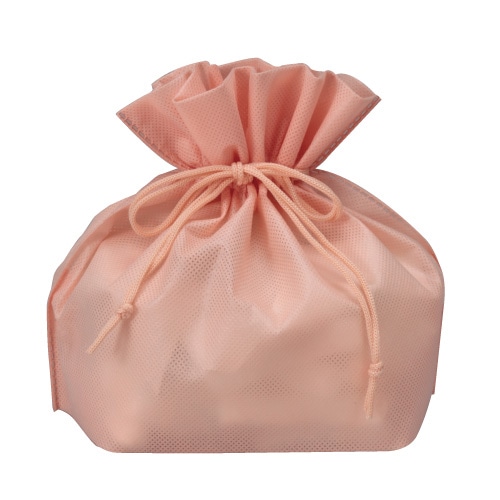 ㈱三和 不織布　パッケージ用巾着  3023-9　アプリコット 100枚/袋（ご注文単位1袋）【直送品】