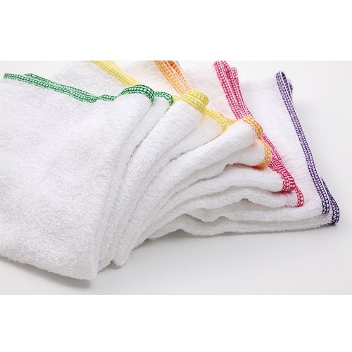 ㈱三和 平地付カラー耳タオル 160匁 裸 SMJ160A 白 5色アソート 60枚/袋(ご注文単位5袋)【直送品】