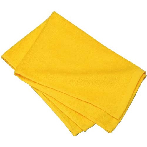 ㈱三和 タオル 180匁　ハーフタオル SMJ181-01Y　イエロー 60枚/袋（ご注文単位1袋）【直送品】