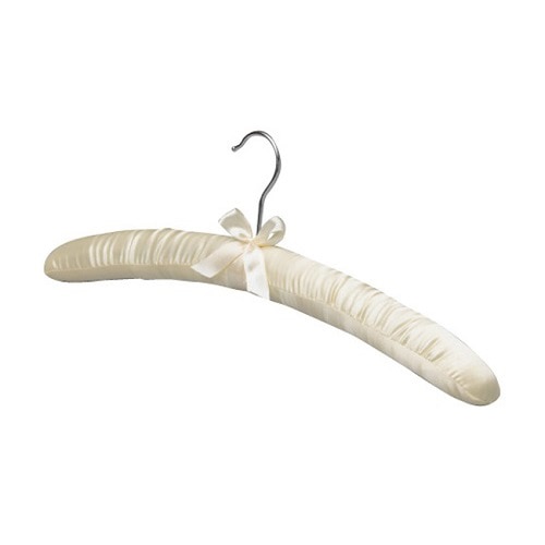 ㈱三和 サテンハンガー フック銀 YG－01S　クリーム 