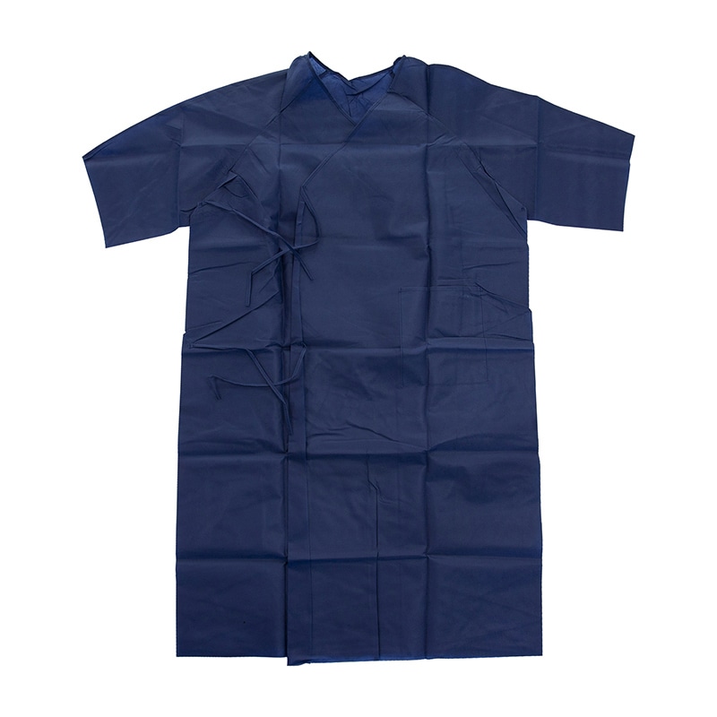 患者着　ロングタイプ　KG-501　フリー 100枚入  1箱（ご注文単位1箱）【直送品】