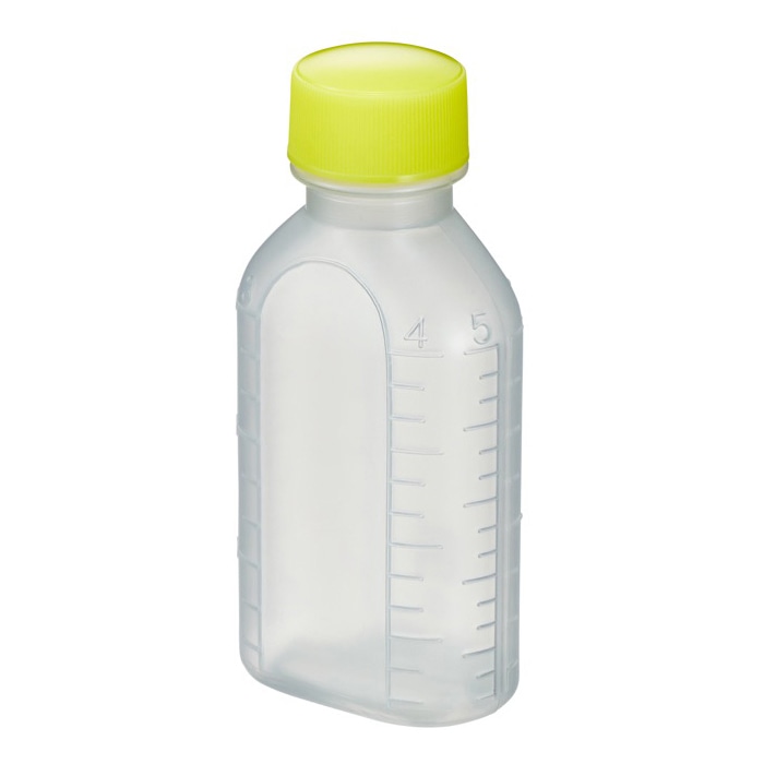 投薬瓶PPB　滅菌済　60cc 少数包装　15本入 キャップ黄 1袋（ご注文単位1袋）【直送品】