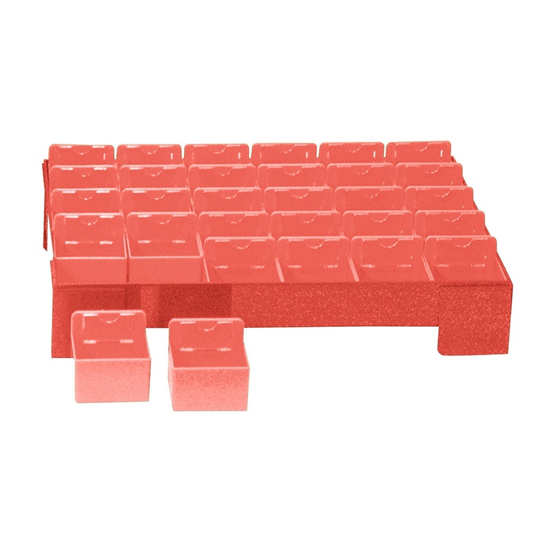 カラー散薬トレー　30人用　KT-30　オレンジ   1組（ご注文単位1組）【直送品】