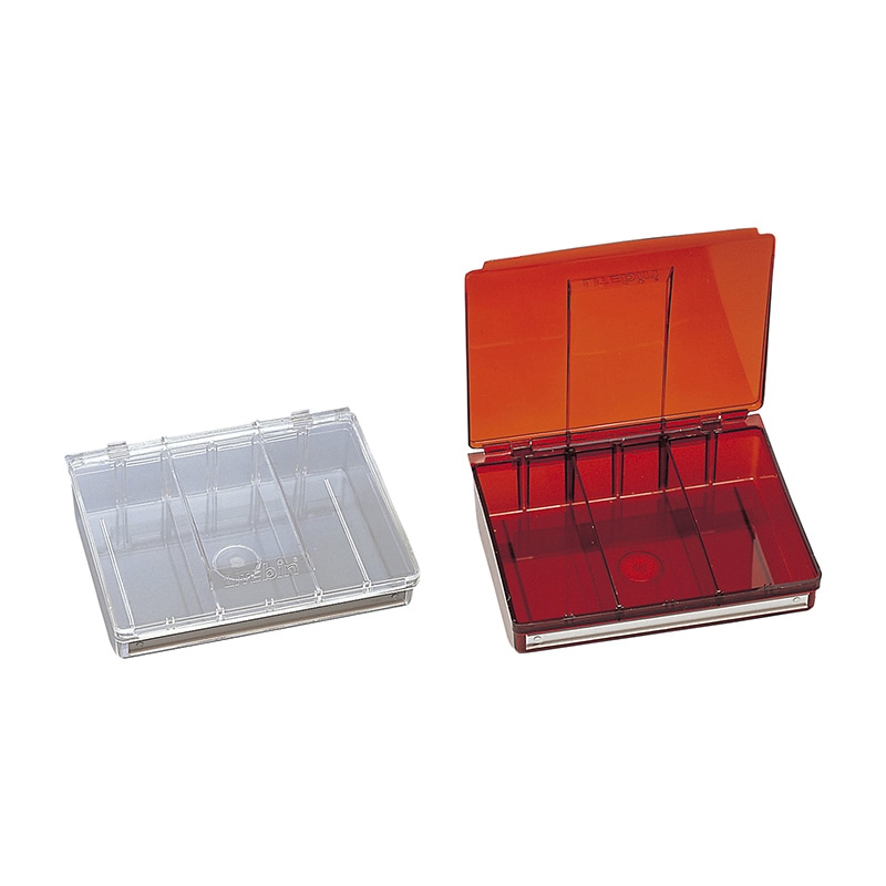 ライトビン　LBC用　フタ付き　仕切板2枚付き 透明  1個（ご注文単位1個）【直送品】