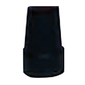 ステッキ用足ゴム　φ19mm　黒　E-19   1個（ご注文単位1個）【直送品】