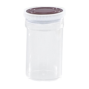 スチロール瓶 透明 押込蓋あずき色 101-59213 500cc 1本(ご注文単位1本)【直送品】