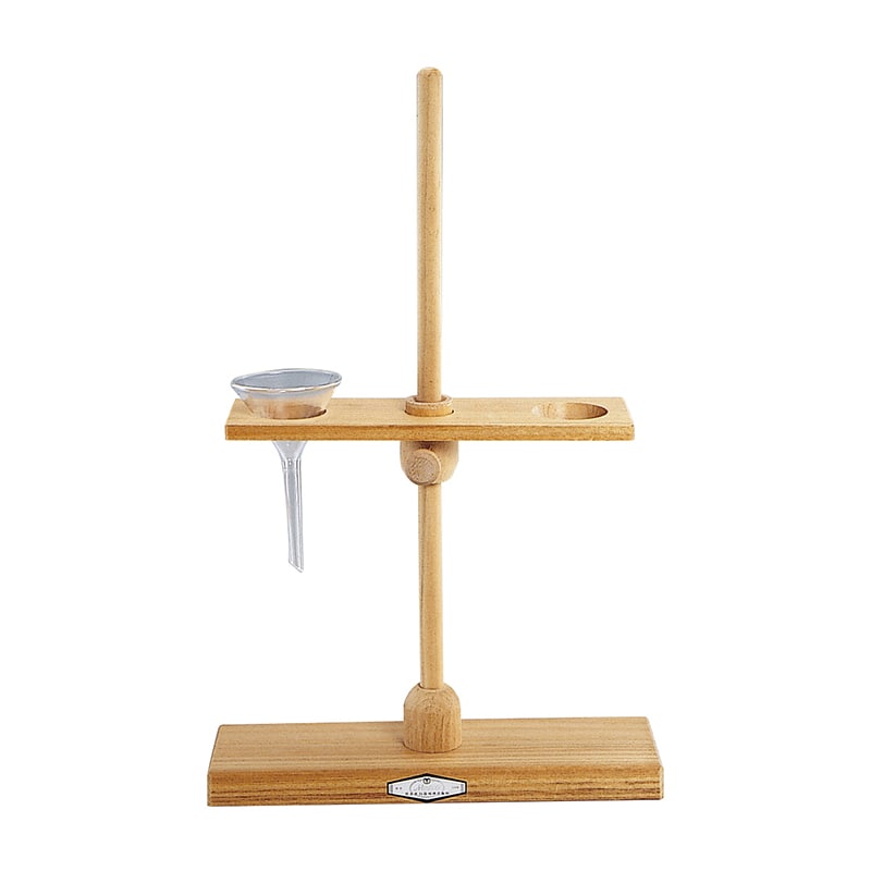 ロート台　木製　2穴　260×95×500mm   1個（ご注文単位1個）【直送品】