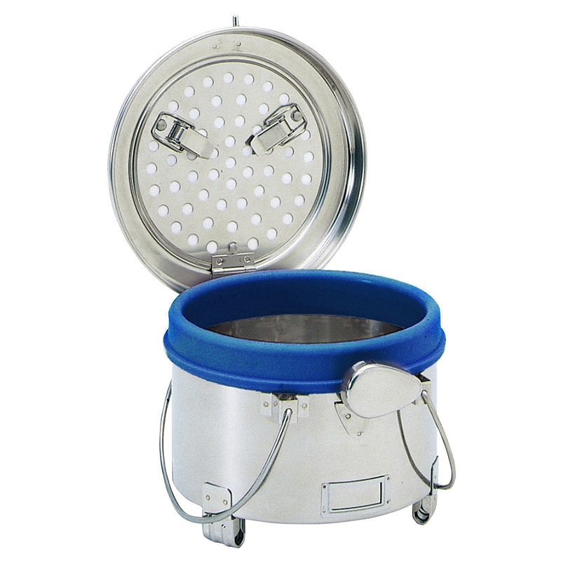 ニューカスト 丸型 18cm ワンタッチ止め フィルター式 ブルー 1個(ご注文単位1個)【直送品】