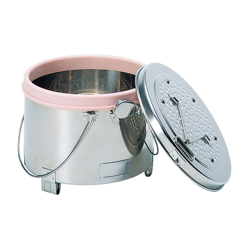 ニューカスト 丸型 27cm ワンタッチ止め フィルター式 ピンク 1個(ご注文単位1個)【直送品】