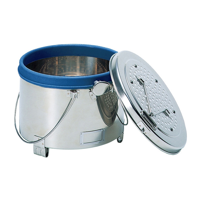 ニューカスト 丸型 27cm ワンタッチ止め フィルター式 ブルー 1個(ご注文単位1個)【直送品】