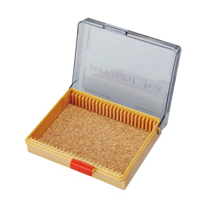 プレパラートボックス　透明フタ　PB-25K 25枚用  1個（ご注文単位1個）【直送品】