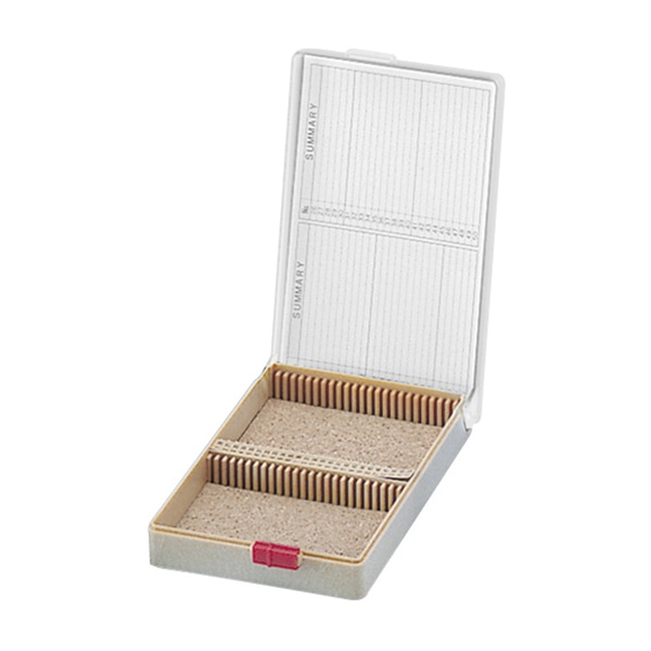 プレパラートボックス 透明フタ PB-50K 50枚用 1個(ご注文単位1個)【直送品】