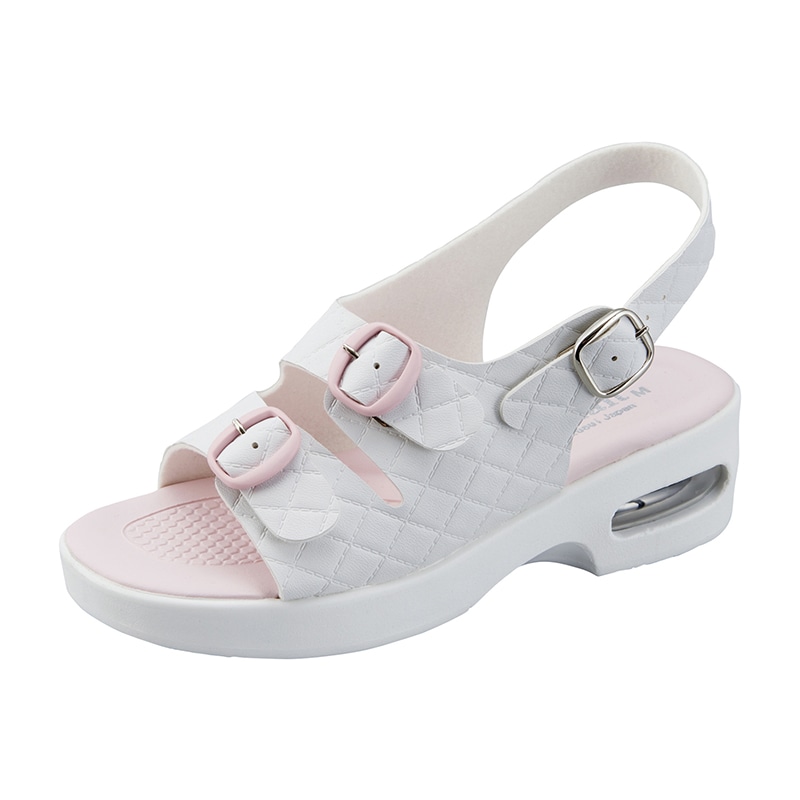 キルティングエアーソールサンダル ピンク M 22.5~23.0cm 1組(ご注文単位1組)【直送品】