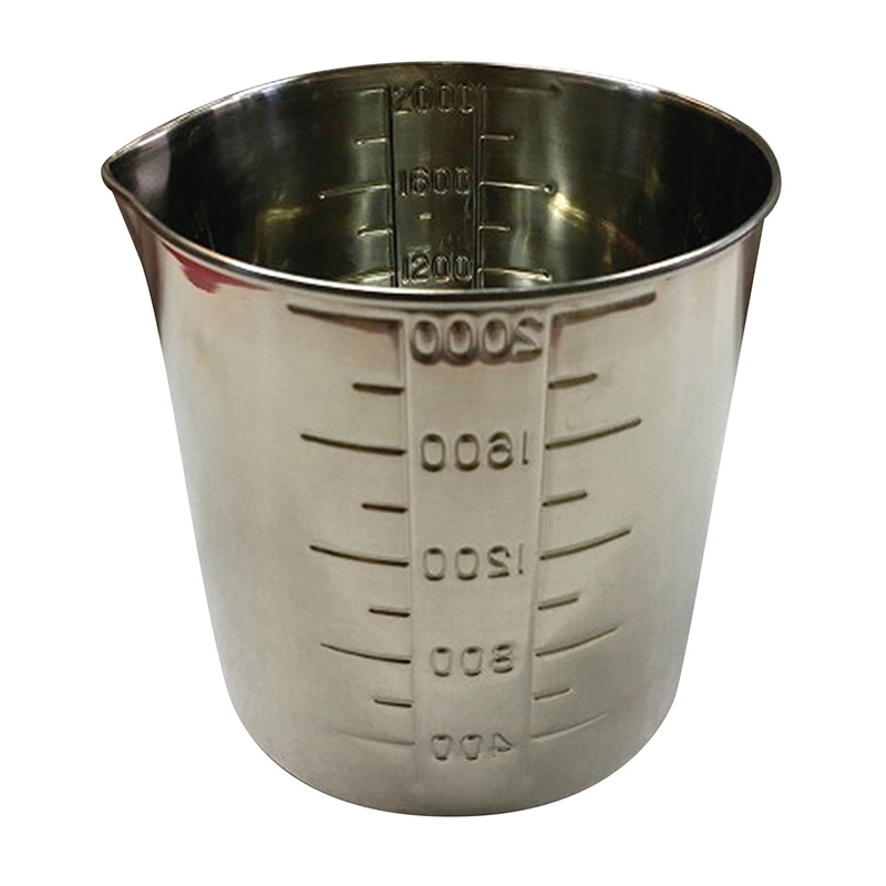 ステンレスビーカー 手なし 137×148mm 2000cc 1個(ご注文単位1個)【直送品】