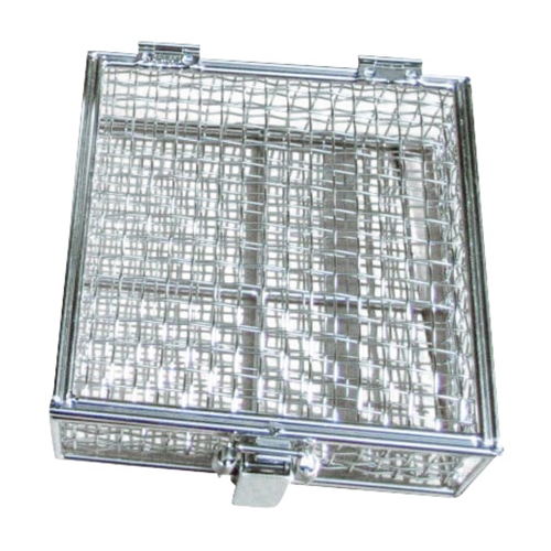 蝶番蓋付バスケット 大 OM1054-52 200×200mm 1個(ご注文単位1個)【直送品】