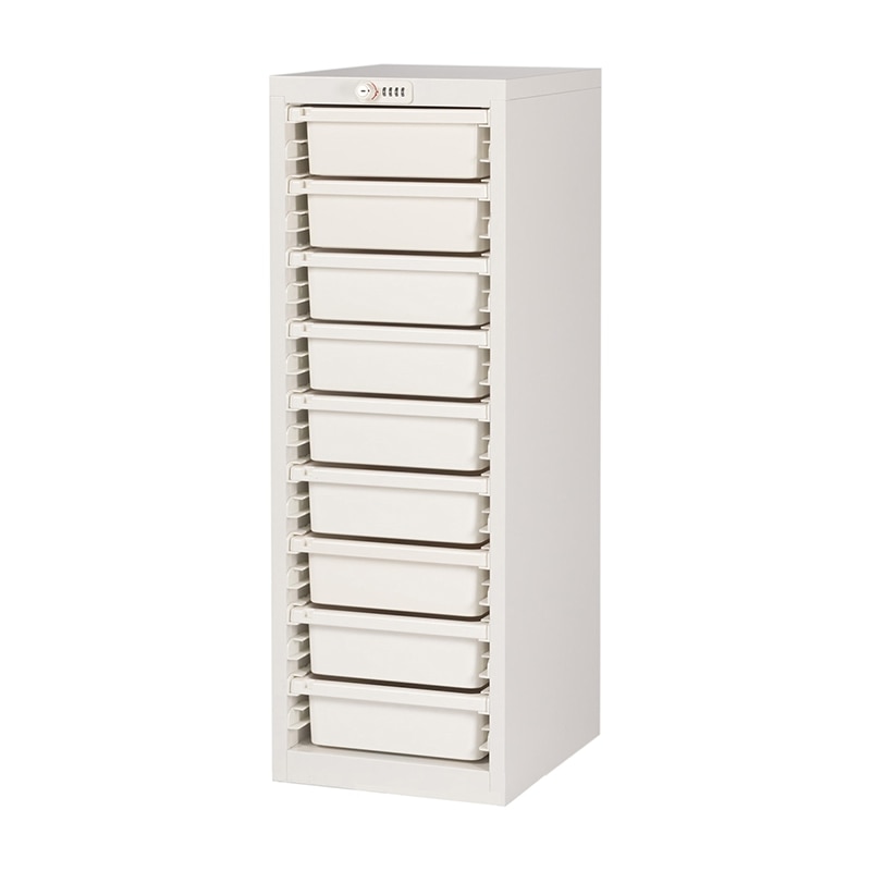 薬剤保管庫メディロックMLG　深型 MLGC-109D　1列9段 ネオホワイト 1台（ご注文単位1台）【直送品】