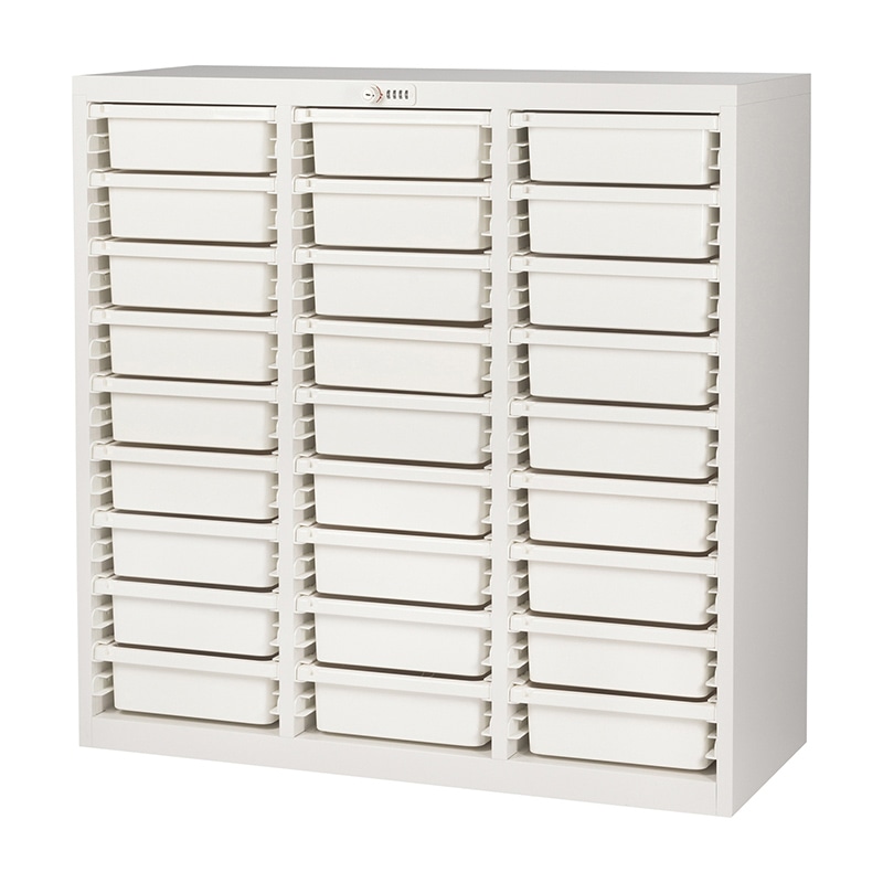 薬剤保管庫メディロックMLG　深型 MLGC-327D　3列9段 ネオホワイト 1台（ご注文単位1台）【直送品】