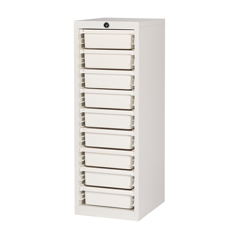 薬剤保管庫メディロックMLG　深型 MLGC-109C　1列9段 ネオホワイト 1台（ご注文単位1台）【直送品】