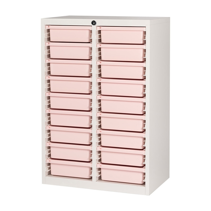 薬剤保管庫メディロックMLG　深型 MLGC-218C　2列9段 ピーチ 1台（ご注文単位1台）【直送品】