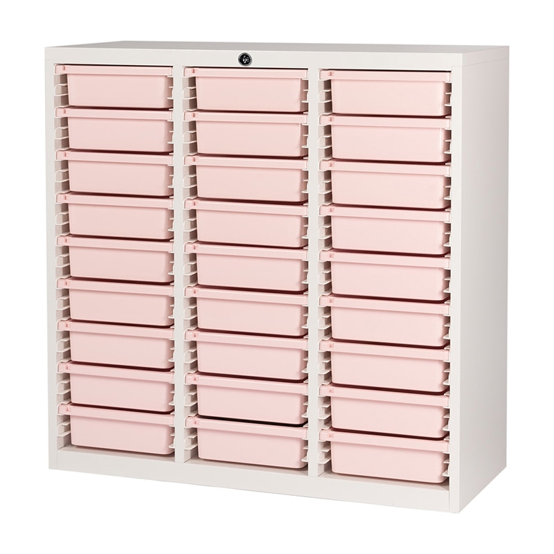 薬剤保管庫メディロックMLG　深型 MLGC-327C　3列9段 ピーチ 1台（ご注文単位1台）【直送品】