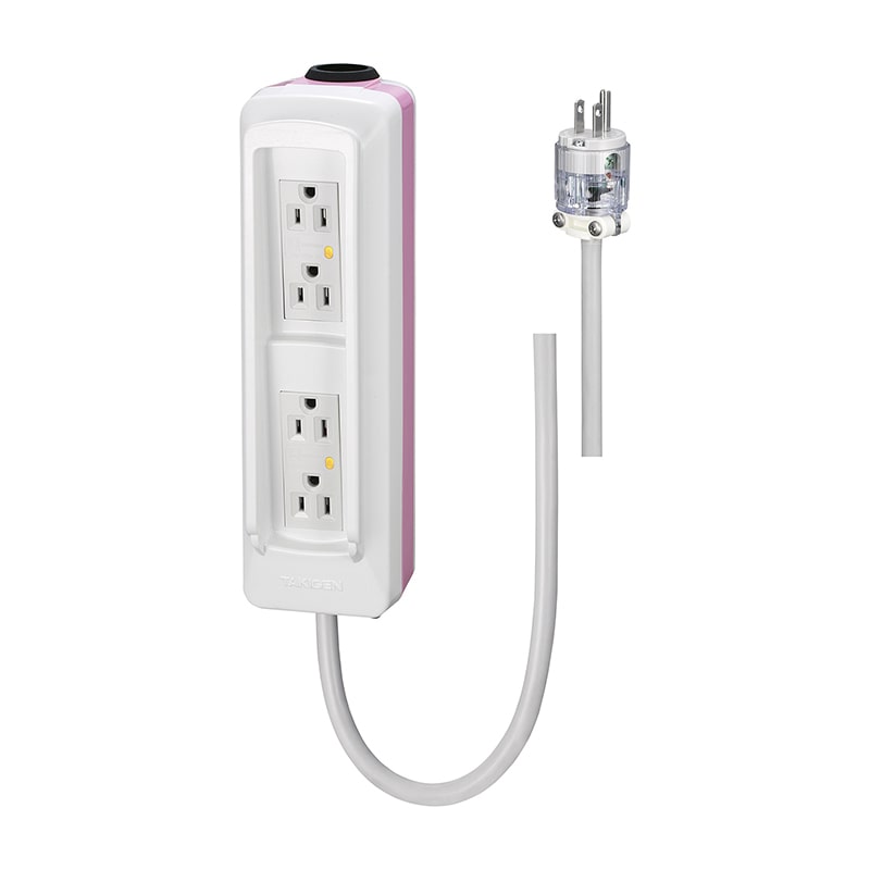 点滴ポール電源コンセント　3m LE-550-3-WHITE-PINK  1個（ご注文単位1個）【直送品】