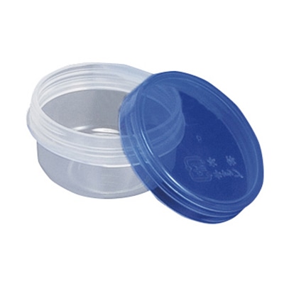 UG軟膏壷 3-53 24ml 蓋クリア青 本体UVカットクリア 100入 1箱(ご注文単位1箱)【直送品】