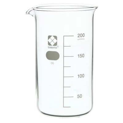 柴田トールビーカー 目安目盛付 200ml 010040-200A 1個(ご注文単位1個)【直送品】