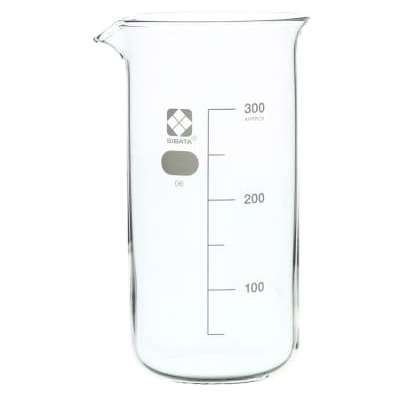 柴田トールビーカー 目安目盛付 300ml 010040-300A 1個(ご注文単位1個)【直送品】