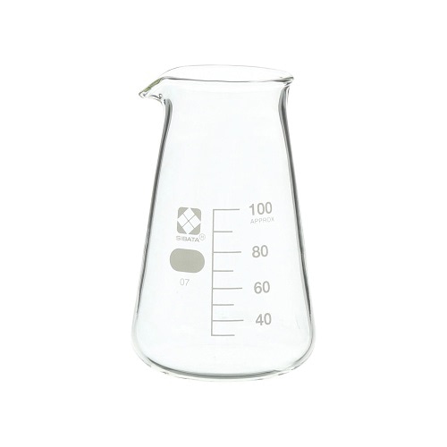 柴田コニカルビーカー 目安目盛付 100ml 010050-100A 1個(ご注文単位1個)【直送品】
