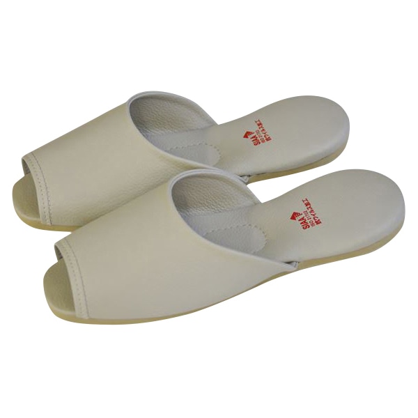 抗ウィルススリッパ　ウィルノンD NO.1313　27cm　前開 ベージュ 1組（ご注文単位1足）【直送品】