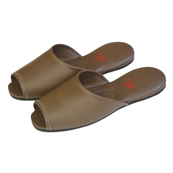 抗ウィルススリッパ　ウィルノンD NO.1313　27cm　前開 チョコ 1組（ご注文単位1足）【直送品】