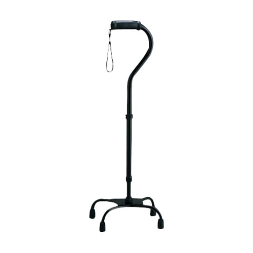 四点杖ラージベース CMS-40L 黒 1本(ご注文単位1本)【直送品】