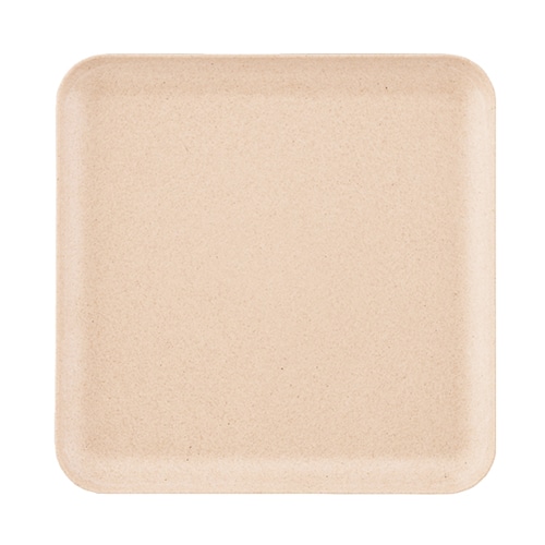 台和 バイオマスメラミン食器 26cm切立角皿 オーガニックベージュMT SS-500-OBEM 1個（ご注文単位1個）【直送品】