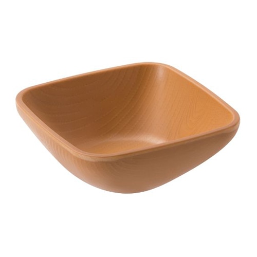 台和 メラミン食器 9.5cmスクエアボール ライトブラウン WD-25-LBR 1枚(ご注文単位1枚)【直送品】