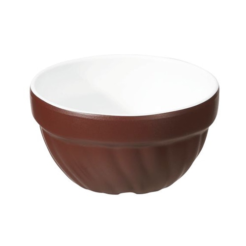 台和 小鉢 8cmネジコバチ ブラウンホワイト CH-620-BRW 1個(ご注文単位1個)【直送品】