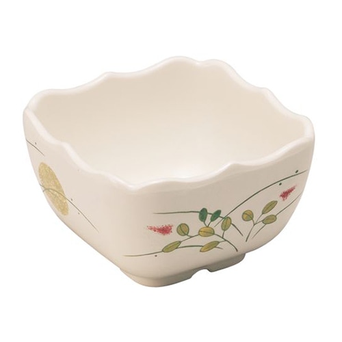 台和 病院・施設向け食器 四角小鉢 五草花 KD-207-GS 1個(ご注文単位1個)【直送品】