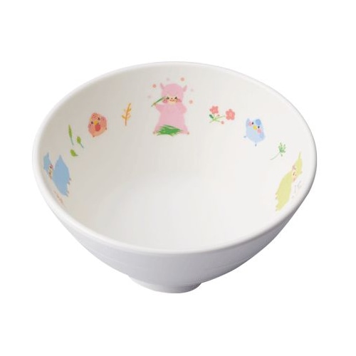 台和 こども用食器 飯碗 ミニ 身 アルパカーナ 白 YH-570-ALW 1個(ご注文単位1個)【直送品】