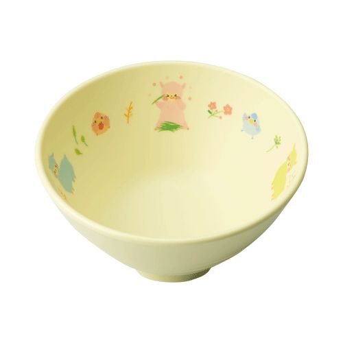 台和 こども用食器 飯碗 ミニ 身 アルパカーナ イエロー YH-570-ALY 1個(ご注文単位1個)【直送品】