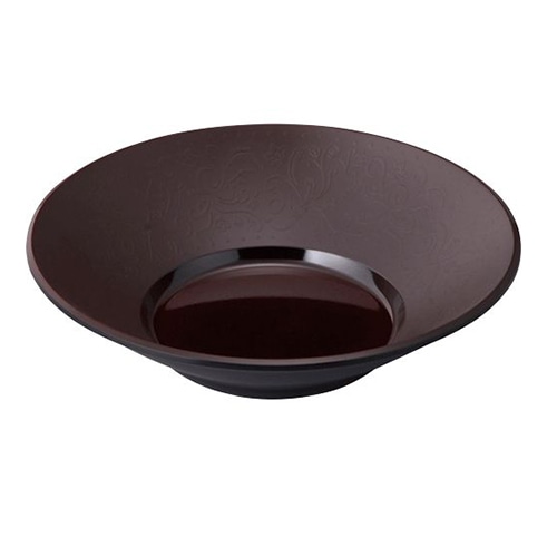 台和 メラミン食器　沙羅　21cm深皿 溜 BY-320-T 1枚（ご注文単位1枚）【直送品】