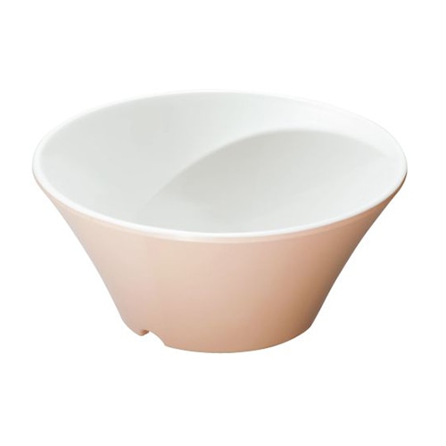 台和 メラミン食器　スパイラルボール ピンクホワイト BY-920-PW 1枚（ご注文単位1枚）【直送品】