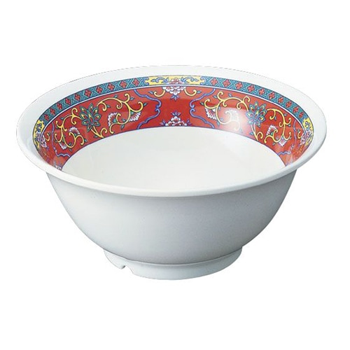 台和 メラミン食器　ラーメン鉢 紅彩園 CD-25-KS 1枚（ご注文単位1枚）【直送品】