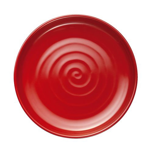 台和 メラミン食器 丸そば皿 内朱外黒 DMS-10-RB 1枚(ご注文単位1枚)【直送品】