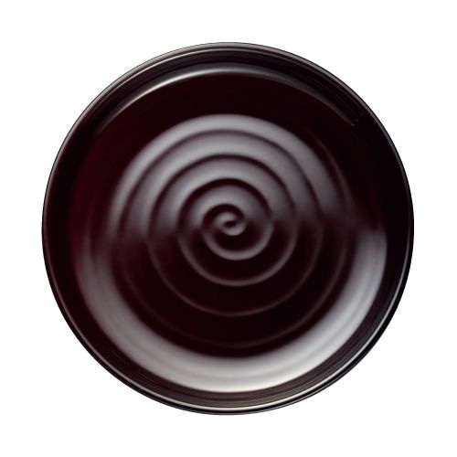 台和 メラミン食器 丸そば皿 内溜 外黒 DMS-10-TB 1枚(ご注文単位1枚)【直送品】