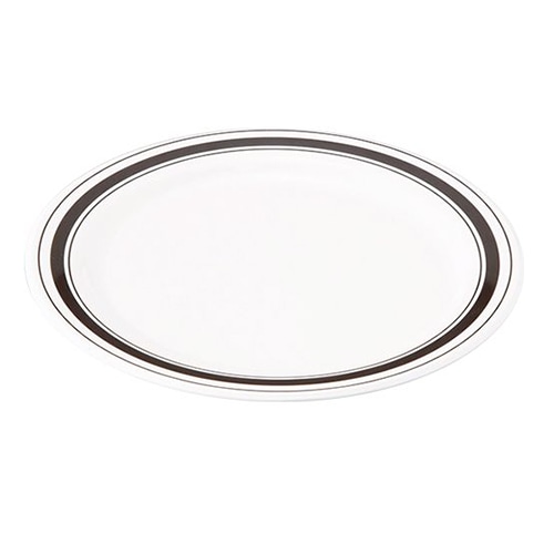 台和 メラミン食器 ミート皿 アースボーダ― DY-101-EB 1枚(ご注文単位1枚)【直送品】