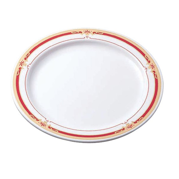 台和 メラミン食器 ミート皿21cm ヴィクトリア DY-210-GV 1枚(ご注文単位1枚)【直送品】